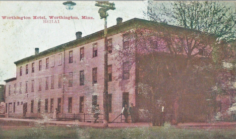 Worthington Hotel, Worthington Minnesota, 1909