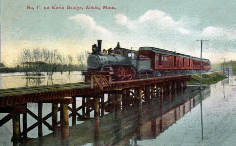 No. 11 on Knox Bridge, Aitkin Minnesota, 1910
