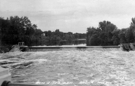 Rum River Dam, Anoka Minnesota, 1948