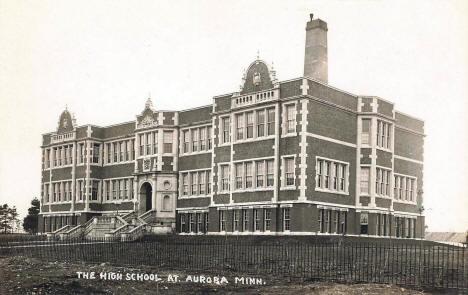 High School, Aurora Minnesota, 1918