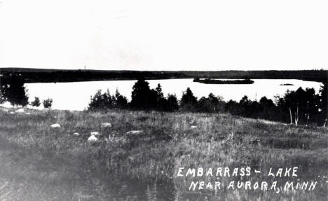 Embarrass Lake near Aurora Minnesota, 1950's