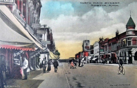 North Main Street, Austin Minnesota, 1910's
