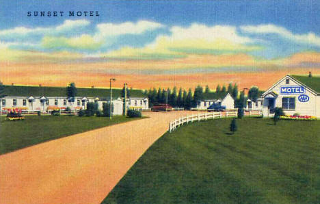 Sunset Motel, Austin Minnesota, 1952