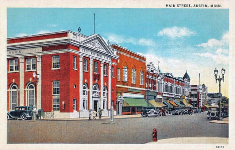 Main Street, Austin Minnesota, 1933