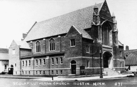 St. Olaf Lutheran Church, Austin Minnesota, 1930's