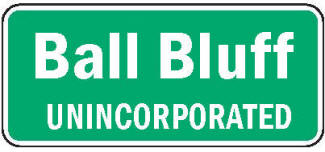 Ball Bluff population sign