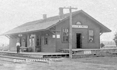 Railroad depot, Beaver Creek Minnesota, 1910's