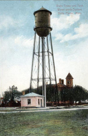 Water Tower, Belle Plaine Minnesota, 1911