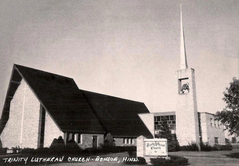Trinity Lutheran Church, Benson Minnesota, 1950's