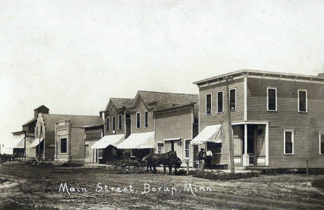 Main Street, Borup Minnesota, 1913