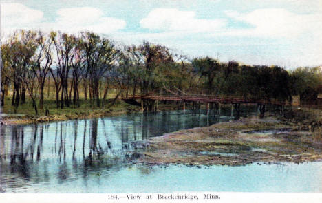 View at Breckenridge Minnesota, 1913