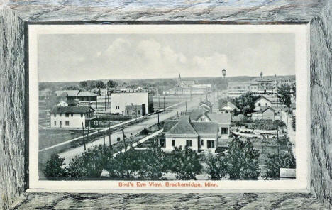 Birds eye view, Breckenridge Minnesota, 1913