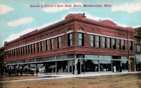 Benesh and Pierce's New Department Store, Breckenridge Minnesota, 1911