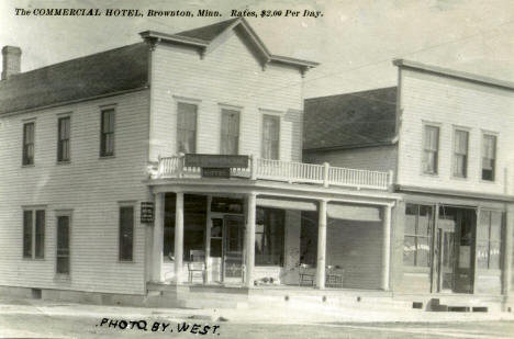 The Commercial Hotel, Brownton Minnesota, 1912