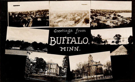 Multiple scenes, Buffalo Minnesota, 1917