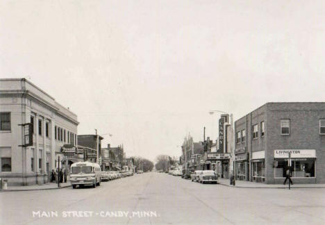 Main Street, Canby Minnesota, late 1950's