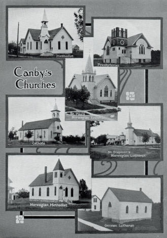 Churches, Canby Minnesota, 1914