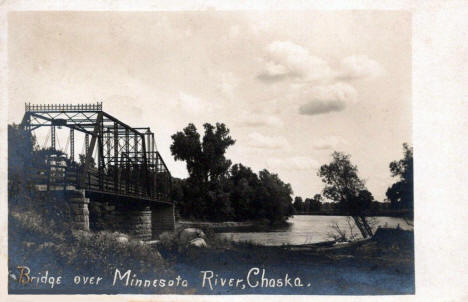 Bridge over the Minnesota River, Chaska Minnesota, 1907