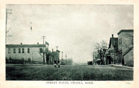 Street scene, Chaska Minnesota, 1911