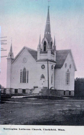 Norwegian Lutheran Church. Clarkfield Minnesota. 1916