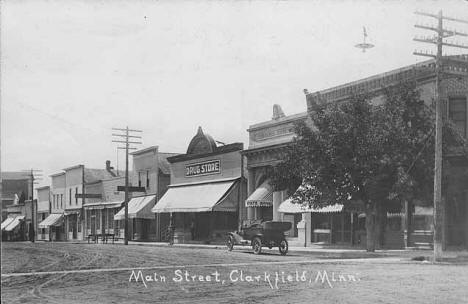 Main Street, Clarkfield Minnesota, 1910