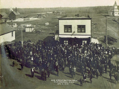 Red Cross Auction Sale, Clearbrook Minnesota, 1918