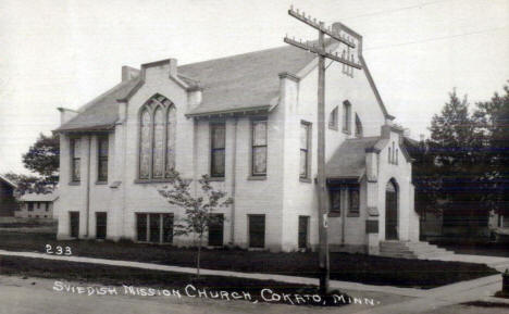 Swedish Mission Church, Cokato Minnesota, 1910's