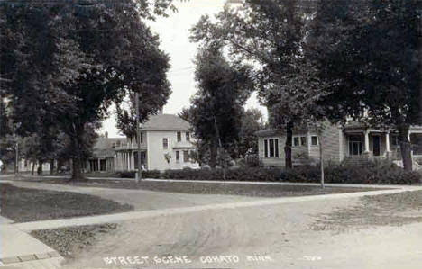 Street scene, Cokato Minnesota, 1917