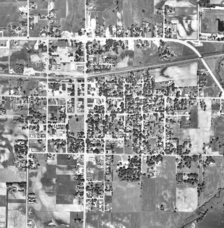 Aerial photo, Cokato Minnesota, 1963