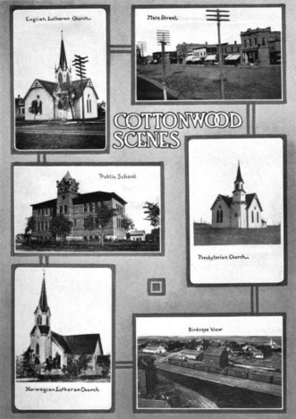 Multiple scenes, Cottonwood Minnesota, 1912