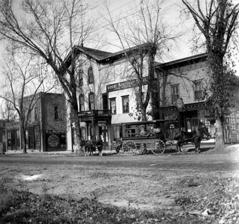Main Street in Delano Minnesota, 1900