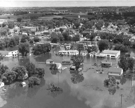 Flood at Delano Minnesota, June 1957
