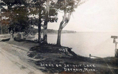 Scene on Detroit Lake, Detroit Minnesota, 1930's