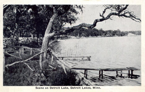 Scene on Detroit Lake, Detroit Lakes Minnesota, 1930's