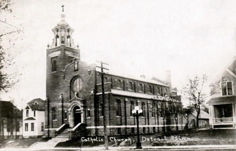 Catholic Church, Detroit Minnesota, 1917