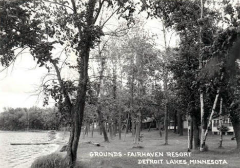Fairhaven Resort Grounds, Detroit Lakes Minnesota, 1950's