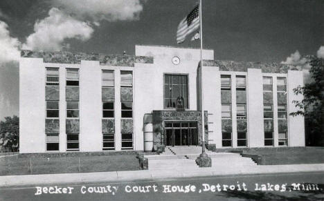 Becker County Court House, Detroit Lakes Minnesota, 1950's