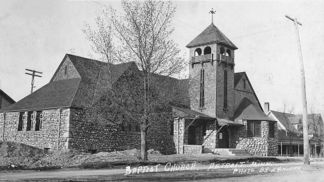 Baptist Church, Detroit Minnesota, 1920's