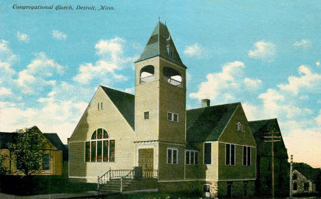 Congregational Church, Detroit Minnesota, 1910's
