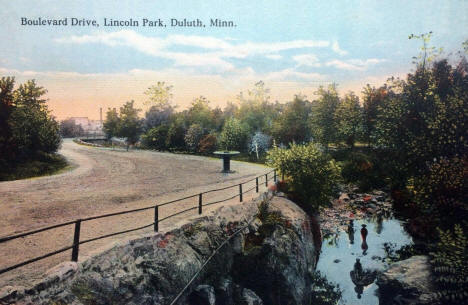 Boulevard Drive, Lincoln Park, Duluth Minnesota, 1916