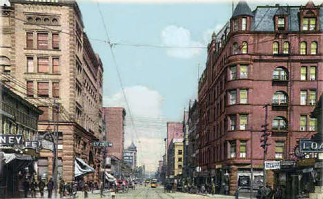 Street View, Superior Street, Duluth Minnesota, 1908