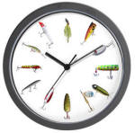 Fishing Lure Wall Clock