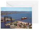 Duluth Harbor Greeting Card