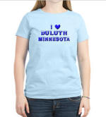 I Love Duluth Winter Women's Light T-Shirt