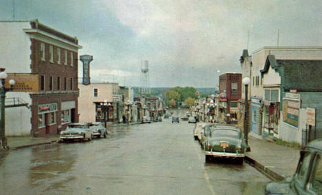 Street scene, Ely Minnesota, 1950's