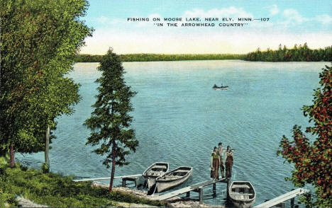 Moose Lake near Ely Minnesota, 1946
