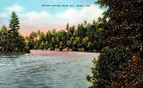 Silver Rapids near Ely Minnesota, 1946