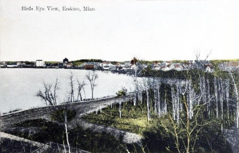 Birds eye view, Erskine Minnesota, 1911