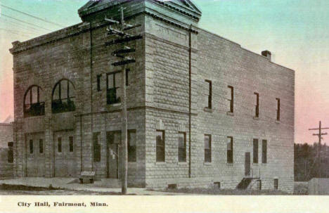 City Hall, Fairmont Minnesota, 1910's