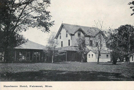 Hazelmere Hotel, Fairmont Minnesota, 1910's